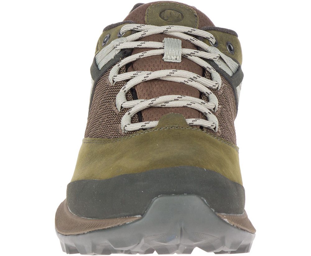 Buty Trekkingowe Merrell Męskie Oliwkowe - Zion Waterproof - 671540-ONZ